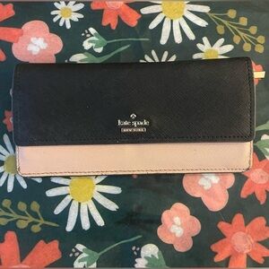 KATE SPADE Black and Blush Women's Wallet